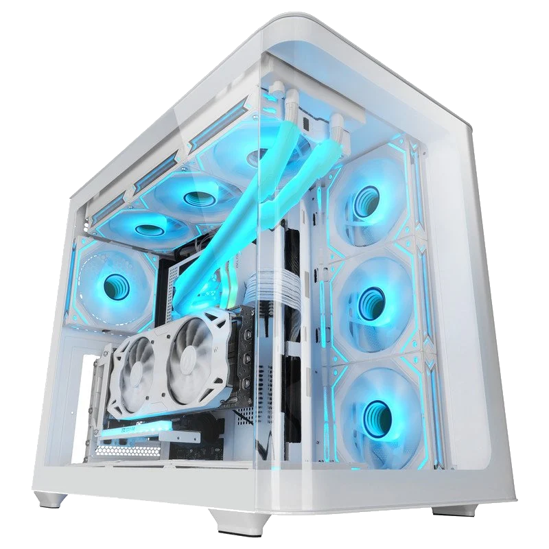 Custom gaming PC built in Aberdeen with RGB lighting