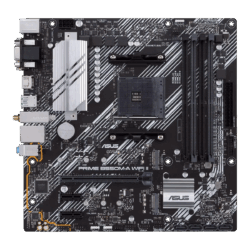 Asus PRIME B550M-A WIFI II Micro-ATX AM4 motherboard with DDR4, PCIe 4.0, dual M.2 slots, and WiFi 6