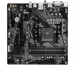 Gigabyte A520M DS3H AC Micro-ATX motherboard with dual-band WiFi and M.2 slot