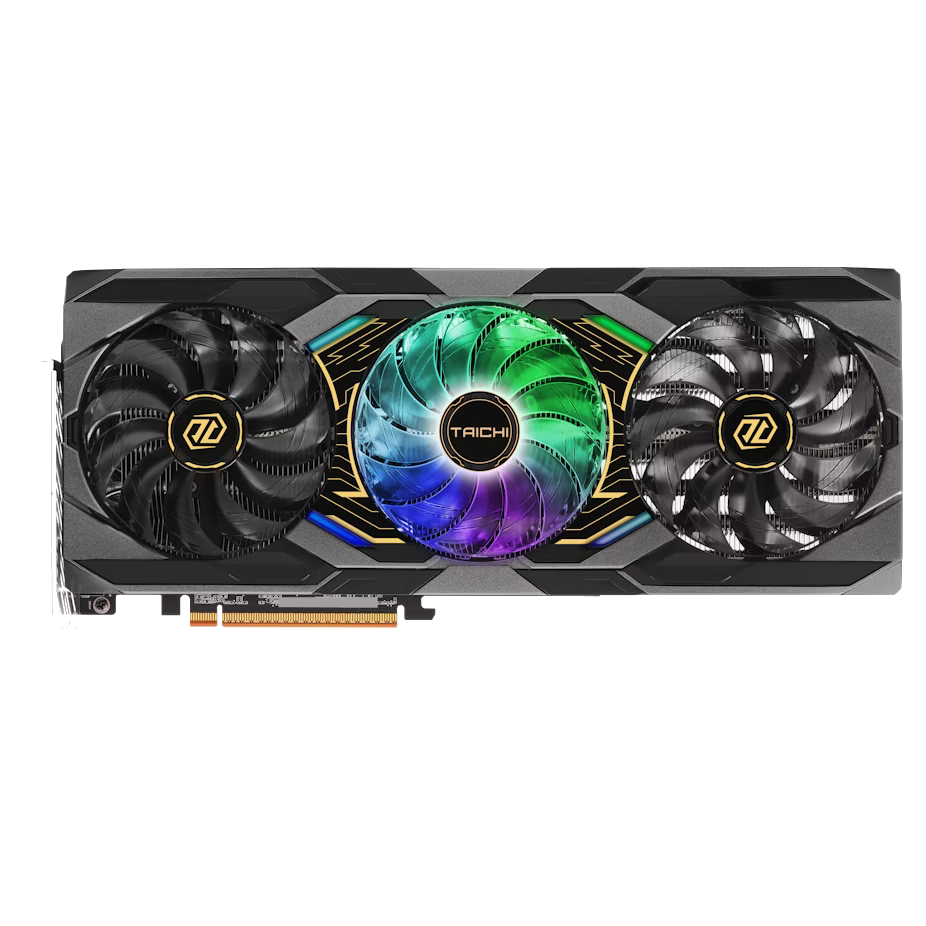AMD RX 9070 XT 16GB ASRock Taichi OC graphics card with triple-fan cooler