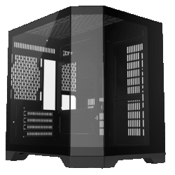 CiT DS240 Mini Tower Case with high airflow, RGB fans, tempered glass, Micro-ATX/Mini-ITX support