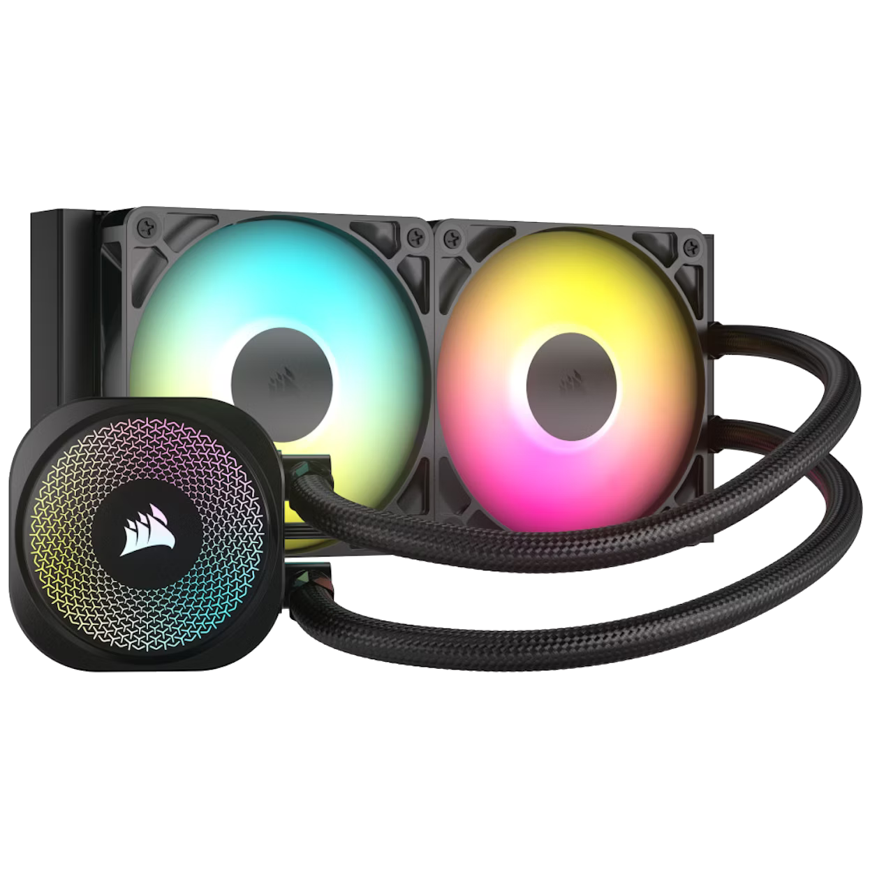 Corsair NAUTILUS 240 RS ARGB 240mm liquid cooler with RS120 ARGB fans and ARGB pump