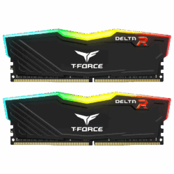 TeamGroup T-Force Delta RGB 32GB DDR4 3600MHz CL18 RAM kit with customizable RGB lighting for gaming and productivity PCs