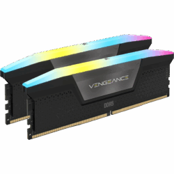 Corsair Vengeance RGB 48GB DDR5 6400MHz CL32 RAM kit with customizable RGB lighting for gaming and productivity PCs
