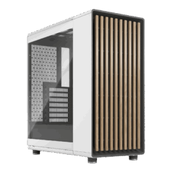 Fractal Design North Mid-Tower Case with high airflow, tempered glass, pre-installed fans, ATX/Micro-ATX/Mini-ITX support