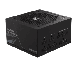 Gigabyte UD1000GM PG5 1000W 80+ Gold fully modular power supply with 16-pin PCIe 5.0 connector and 120mm smart fan