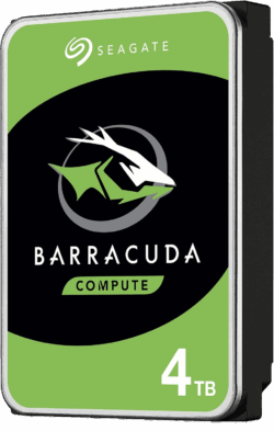 Seagate BarraCuda 4TB 3.5-inch 5400RPM hard drive for desktop PCs, backups, and media storage