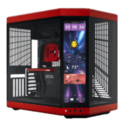 Hyte Y70 Touch Infinite Mid-Tower Case with 14.1” touchscreen and dual tempered glass panels