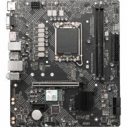 MSI PRO H610M-G WIFI DDR4 Micro-ATX motherboard with Intel LGA1700 socket, WiFi, and M.2 support