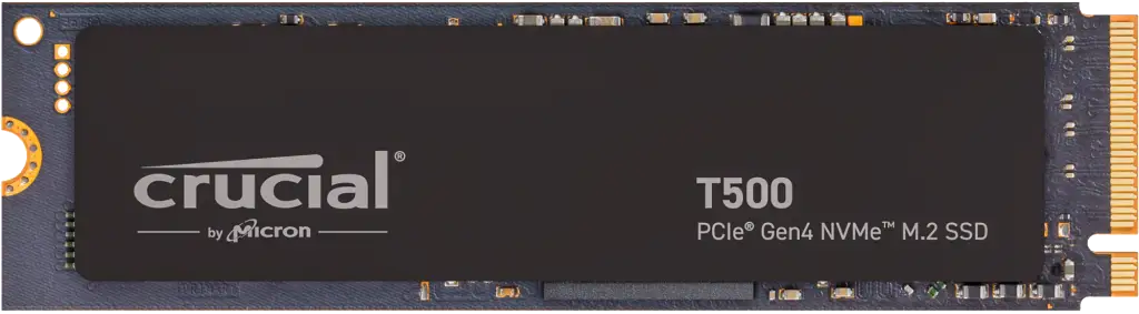 Crucial T500 4TB NVMe M.2 PCIe 4.0 SSD ultra-fast gaming and professional storage