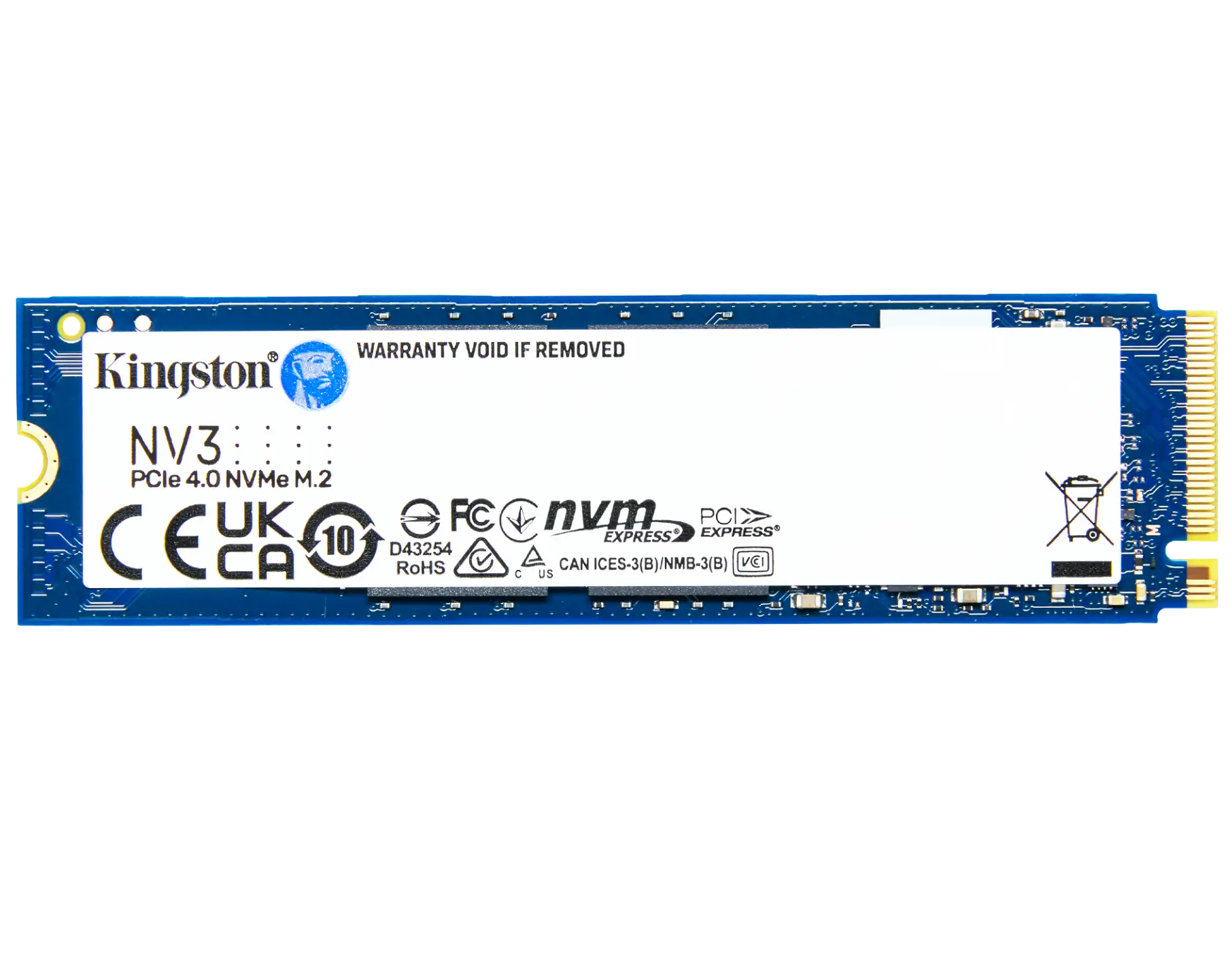 Kingston NV3 4TB NVMe M.2 PCIe 4.0 SSD high-speed storage for gaming and professional PCs