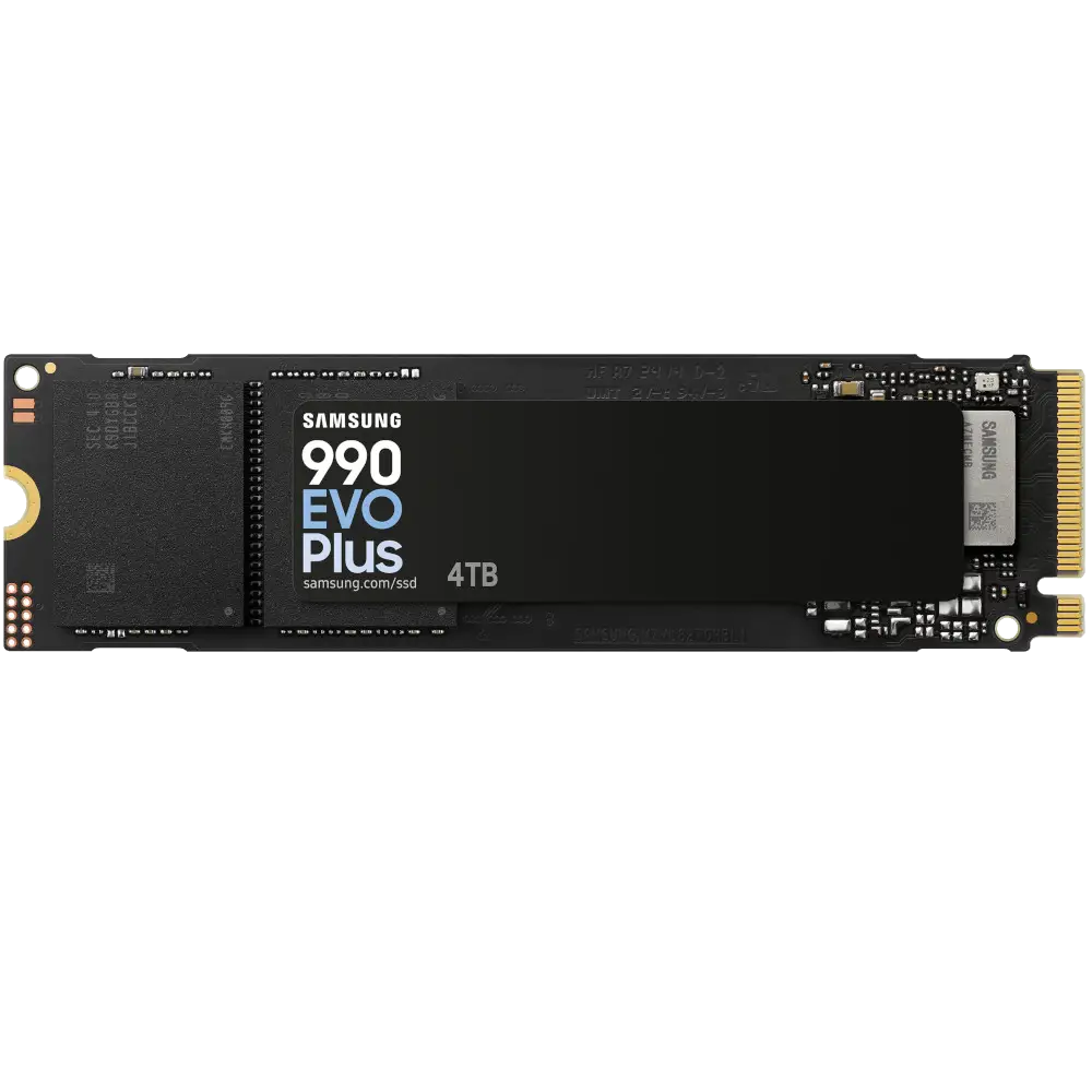 Samsung 990 EVO Plus 4TB NVMe M.2 PCIe 4.0 SSD high-speed storage for gaming and professional PCs