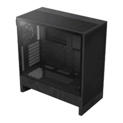 NZXT H5 Flow Mid-Tower Case with high airflow, RGB fans, tempered glass, ATX/Micro-ATX/Mini-ITX support