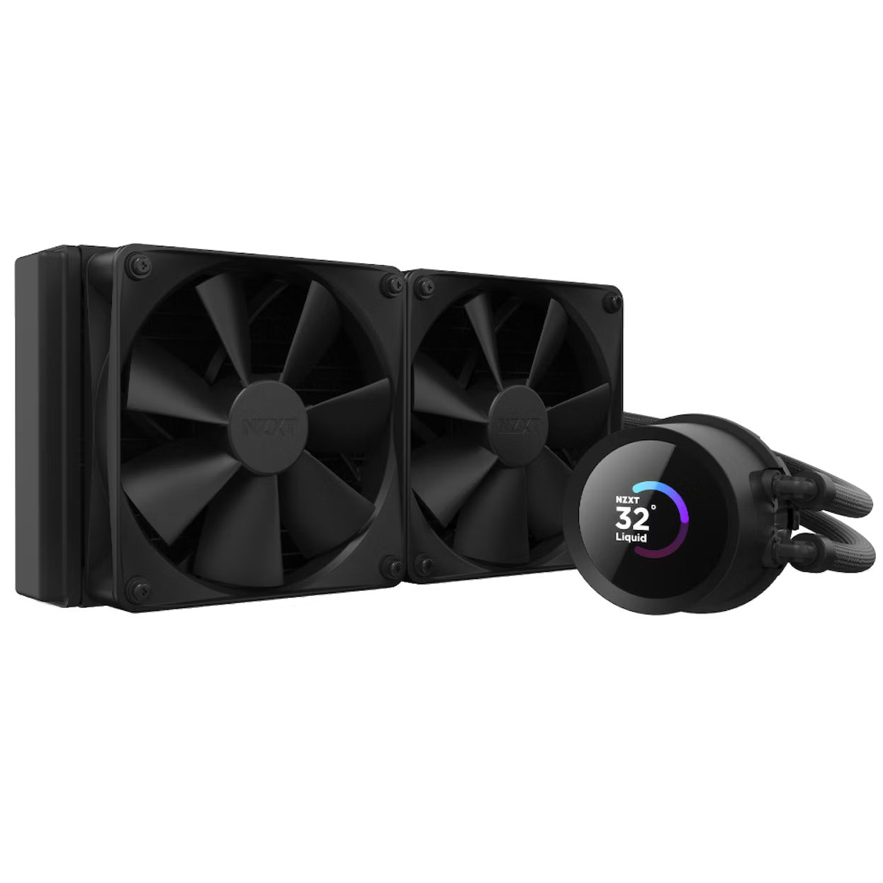 NZXT Kraken 240 240mm AIO Liquid Cooler with RGB fans and LCD display
