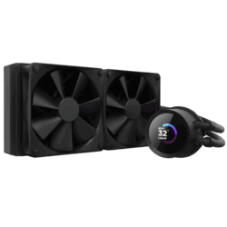 NZXT Kraken 280 AIO Liquid Cooler with LCD display and dual F140 PWM fans