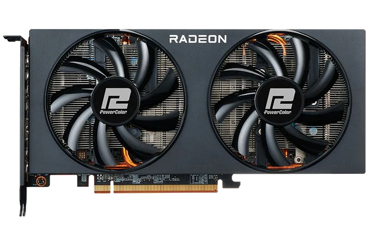 AMD RX 6700 10GB PowerColor Fighter graphics card with dual-fan cooler