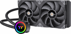 Thermaltake TOUGHLIQUID ARGB 280mm AIO Liquid Cooler with RGB pump and dual TOUGHFAN 14 PWM fans