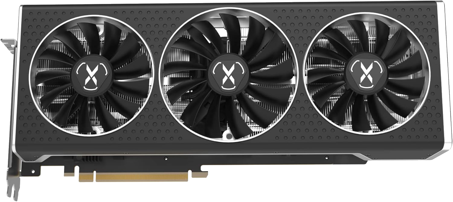 AMD RX 6750 XT 12GB XFX Speedster QICK 319 Core graphics card with triple-fan cooler
