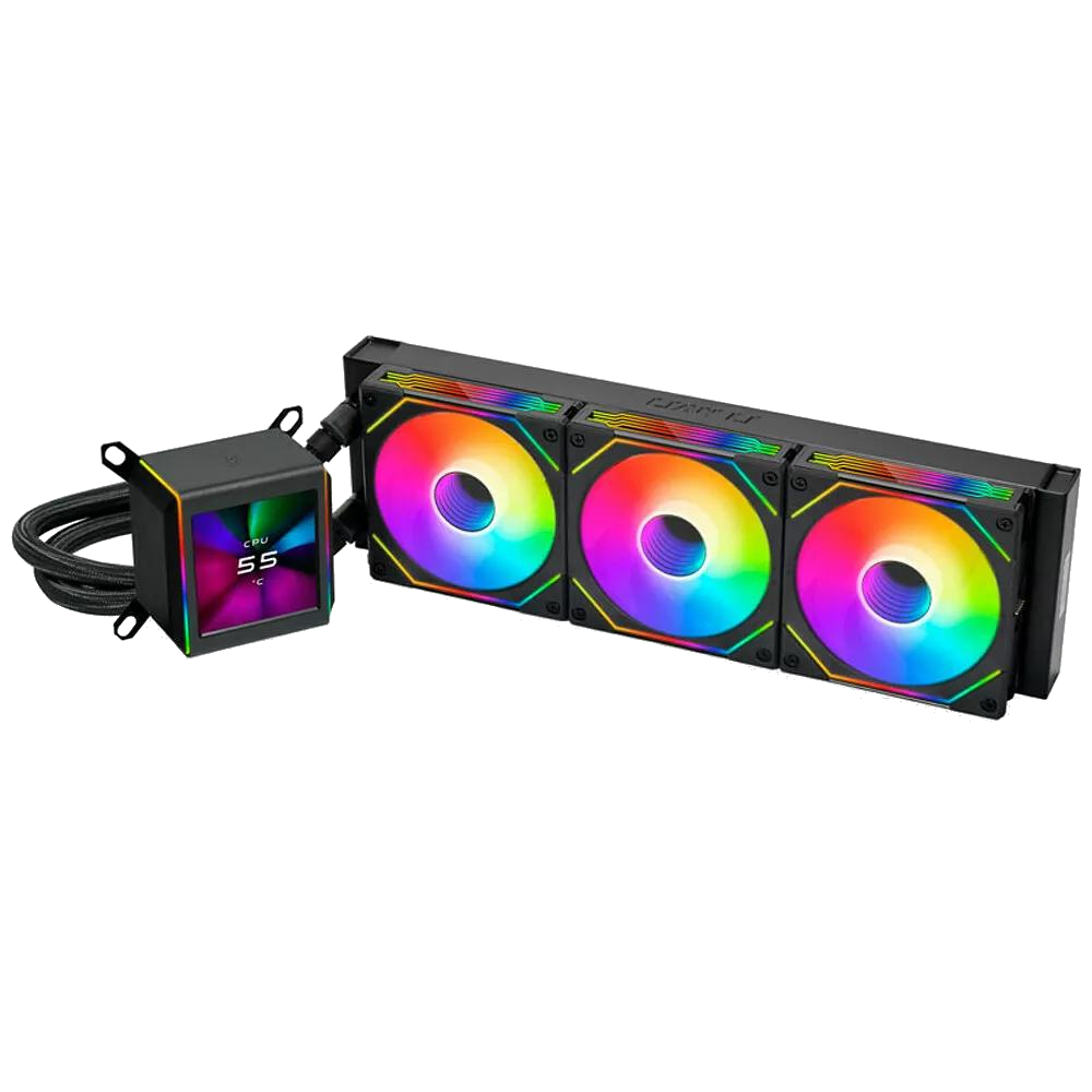Lian Li Galahad II LCD SL-INF 360mm AIO with 2.88 inch pump display and SL-Infinity RGB fans