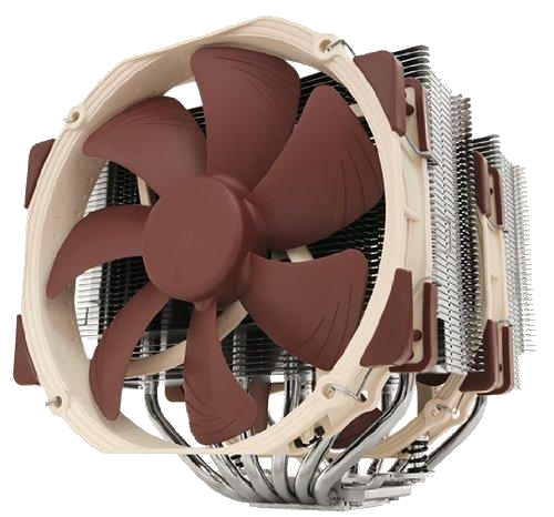 Noctua NH-D15 dual-tower CPU cooler with two NF-A15 fans